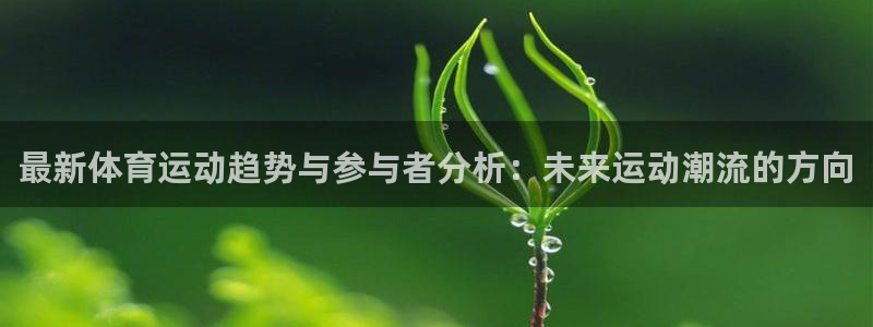 三亿体育网：最新体育运动趋势与参与者分析：未来运动潮流的方向