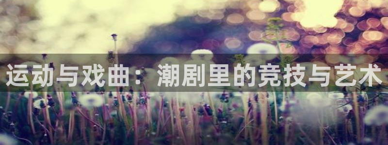 三亿体育登录：运动与戏曲：潮剧里的竞技与艺术